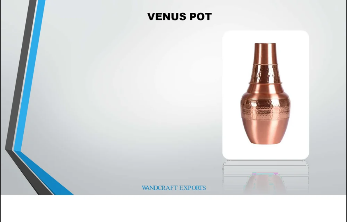 copper water bottle and pot